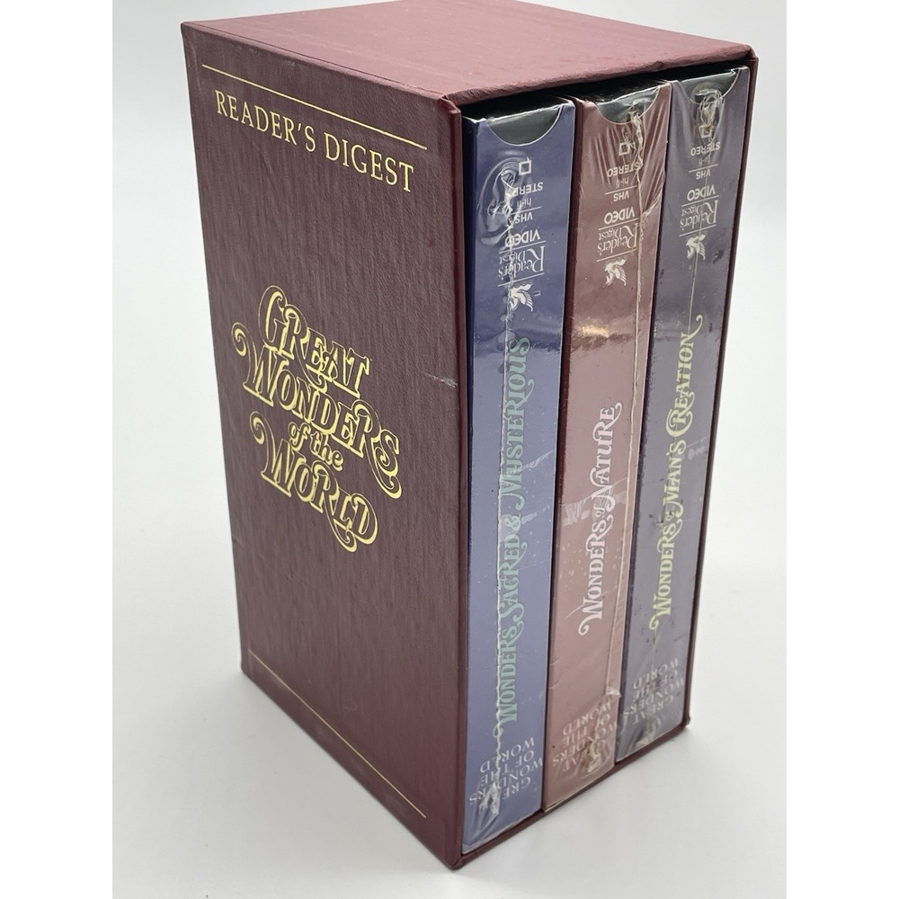 Great Wonders of the World Box‎ Set VHS Reader's Digest Video Tape Collection